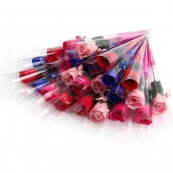 Jabón de Flores Rosas con Fragancia Floral