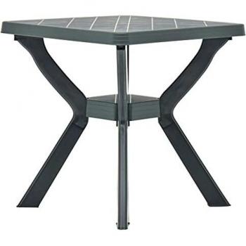 VidaXL Green Plastic Bistro Table 70x70x72 cm