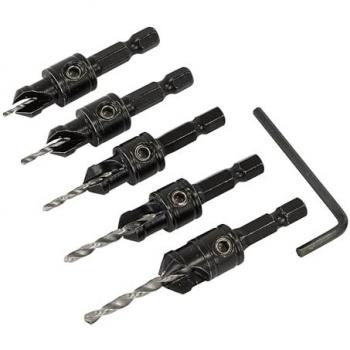 Sealey 5-Piece Countersink Drill Bit Set