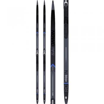 RC-10 Eskin Med+ProLink Shift Skis by Salomon – Unisex, 188mm, Black & Blue Pack