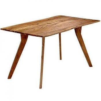 Table de cuisine 140x80x76 cm en bois d'acacia massif