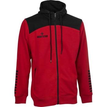 Rot‑Schwarze Kapuzenjacke Derbystar Ultimo v23 – 140 cm