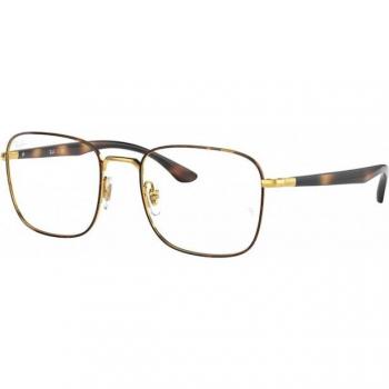 Ray-Ban RX6469 2945 Lunettes de Vue Unisexe Carrées Havana