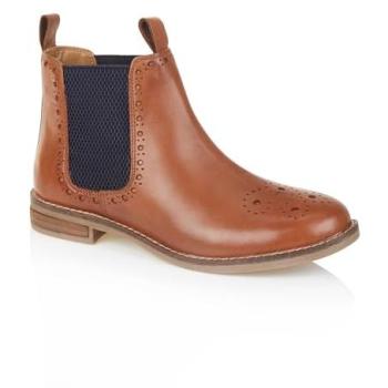 Zoey Leather Chelsea Brogue for Women – Size 4