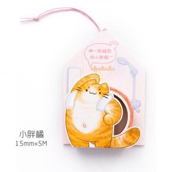 Tagebuch‑Maskierungsband 5 m – Tierische Motive (Pinguin, Shiba Inu, Einhorn, Fuchs, Ingwer, Katze)