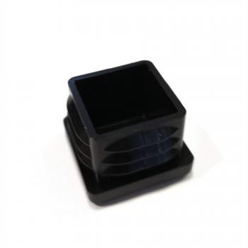 25mm × 25mm Black End Cap Insert – 4 Pieces