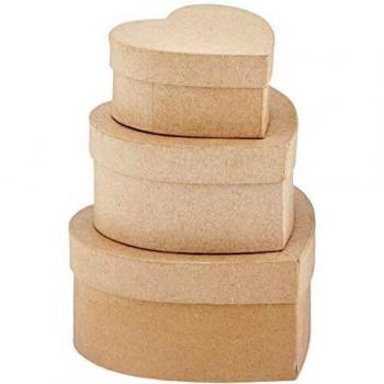 Boîtes coeurs 10x10x5 cm