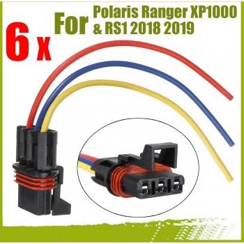 6 pièces connecteur queue de cochon pour Polaris Ranger XP1000 & RS1