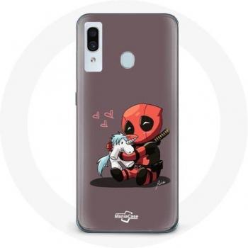 DeadPool Einhorn Hülle für Samsung Galaxy A20