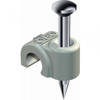 OBO Bettermann Portacavi 2006 25 LGR (ISO) per Unghie 6 mm, L25 PP Grigio Chiaro