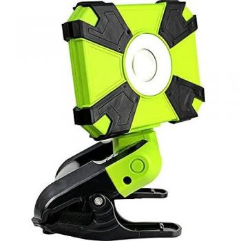 Luz de Trabajo 9W Black/Green con Clip 360°