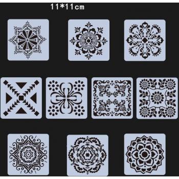 10-Piece Geometry Stencil Collection