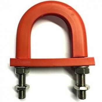 Rubber Lined U-Bolt 140 mm ID for 125 mm NB Pipe