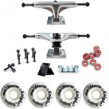 Ruedas de Longboard 101A con Rodamiento Abec-9 y Tornillos para Patinete 52x30mm