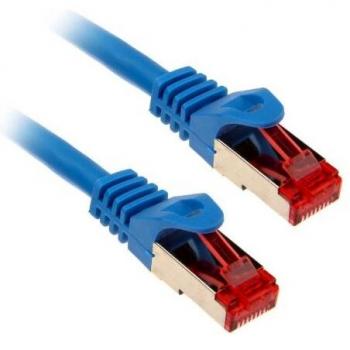 InLine® Patchkabel Cat 6 S/FTP PiMf 250 MHz 0,5 m PVC Kupfer blau