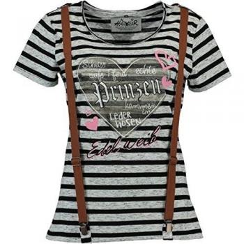 Hangowear Damen‑T-Shirt „Irma“ – Bayerische Musterleiste – Größe S