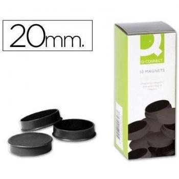 Caja 10 Imanes 20 mm Negro