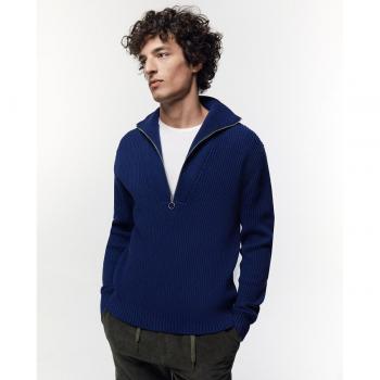 Jersey de hombre Sfera con cremallera canalé