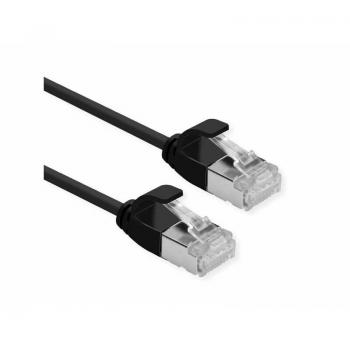 0.15m Cat.6a U/FTP Slim Patch Cable, Black