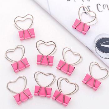 6er Set rosa Notizen Clips