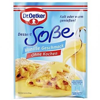 Kalte Vanillesoße, sofort zubereitet