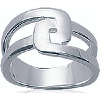 Bague en argent 'Chorégraphie' 11 mm argenté