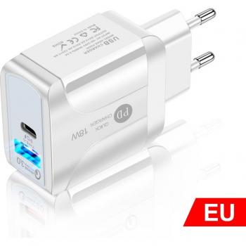 Schnelles 18W Ladegerät mit Dual USB-C Anschluss