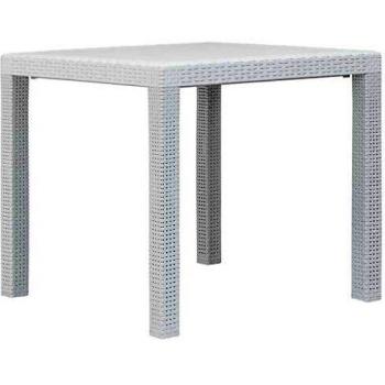 Tavolo da Giardino Bianco 79x79x72 cm in Plastica