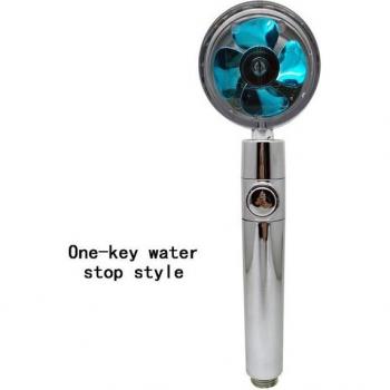 High-Pressure Handheld Shower Head with Rainfall and 360° Rotation