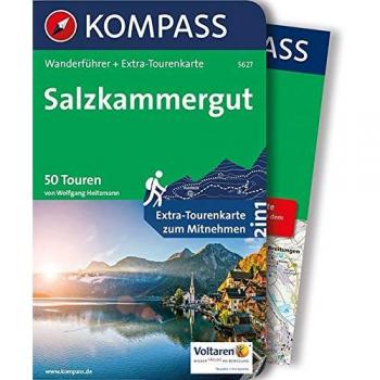 Salzkammergut: Wanderführer mit Extra Tourenkarte zum Mitnehmen.
