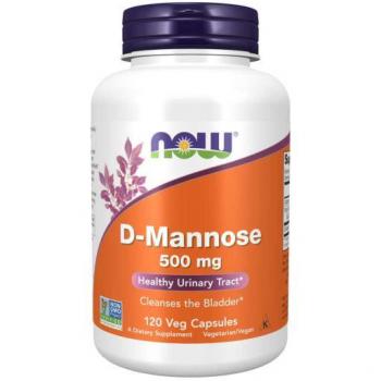 Now Foods D‑Mannose 500 mg, 120 Vcaps