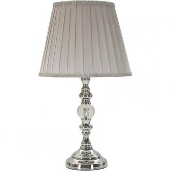 Lampe de salon Mauro Ferretti en acier argenté Ø 25 × 46 cm