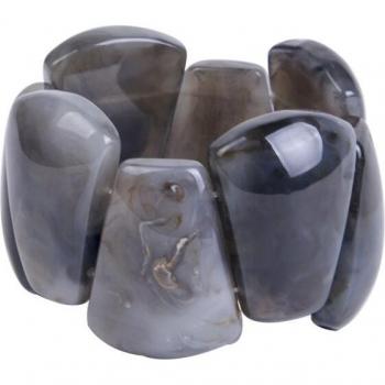 Brazalete de Resina Vintage con Diseño Ajustable