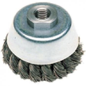Brosse boisseau 65 mm 5/8 fil d'acier torsadé Metabo