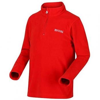 Regatta Hot Shot II Kinderfutter mit halbem Reißverschluss, Feuerrot-Unisex