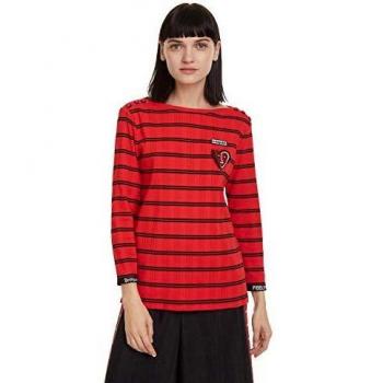 T-shirt Julieta, Desigual, Rouge, X-Large Femme