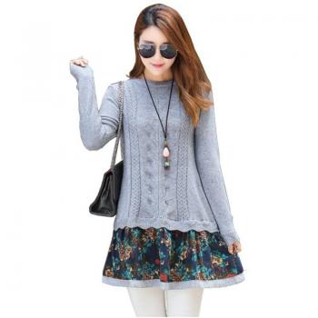 Expectant Mother’s Winter Dress