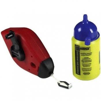Linea di Marking Kit con Tracciante in PVC e Pennarello a Polvere Colorante Blu da 100g, 15m