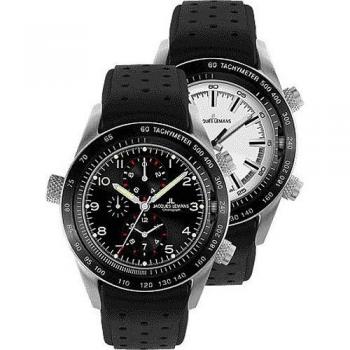 Jacques Lemans Sportliche Armbanduhr für Herren – Dualtime/Chronograph 1‑1515 A