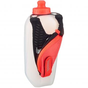 Nike L Portable Trinkbehälter – Schwarz/Total Crimson/Silber, 20 oz
