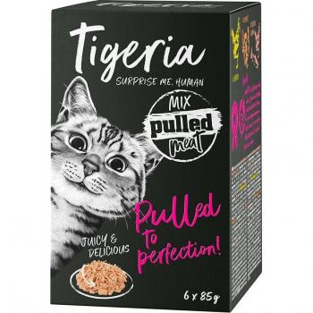 6x85g Viande Effilochée lot mixte (3 variétés) Tigeria