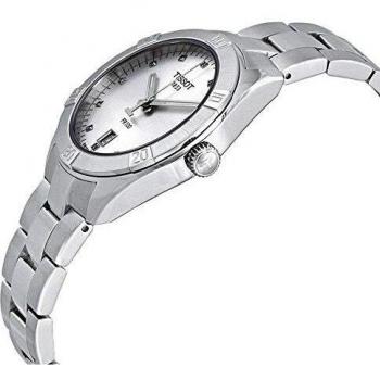 Tissot PR 100 Sport Chic Lady Orologio Donna Acciaio e Quadrante Argentato