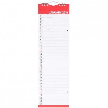 Ryman 2019 Compact Calendar – Red & Black Edition