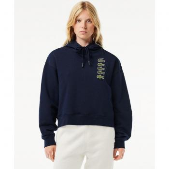 Sudadera de mujer con capucha y el emblemático cocodrilo