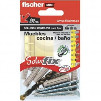 Kit de fijación Fischer Solufix 502692 Muebles Cocina Baños 17 Piezas
