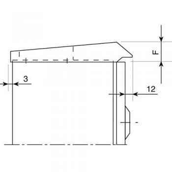Panneau de fixation Schneider NSYTJ6040 – profilé gris clair (1 pièce)