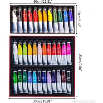 Pintura acrílica 20ml para niños, 12/24 colores pintados a mano