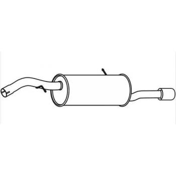 Pot d'échappement arrière VEGAZ CITROËN CS-378 1608527980
