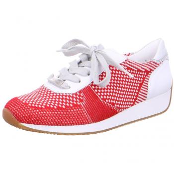 ARA Damen 21 Sneaker, Weiß (Rot-Weiss, Weiss/Silber), 40 EU