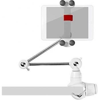 NEDIS TDMT111WT Verstellbare Halterung für Tablets und Smartphones, faltbarer Arm, 4-12 Zoll